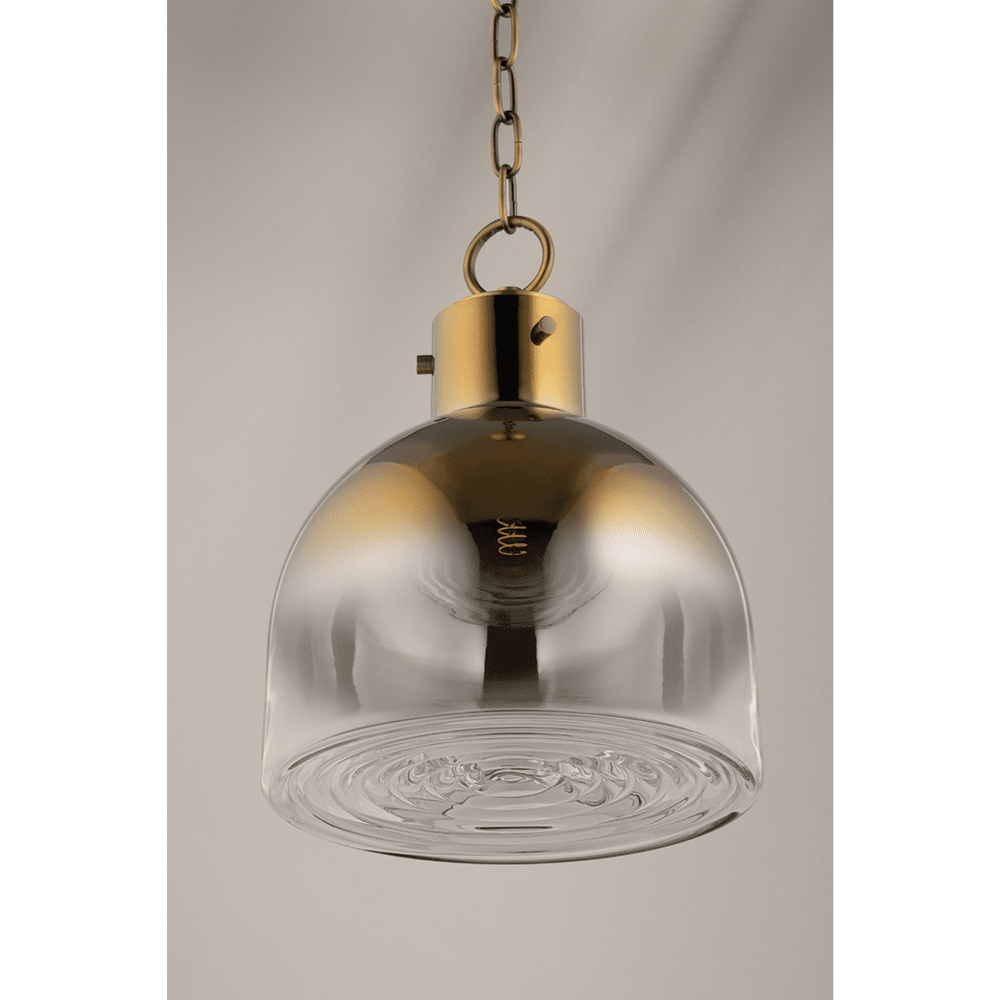 Beryl Glass Pendant Light - Brass Hudson Valley Lighting 6