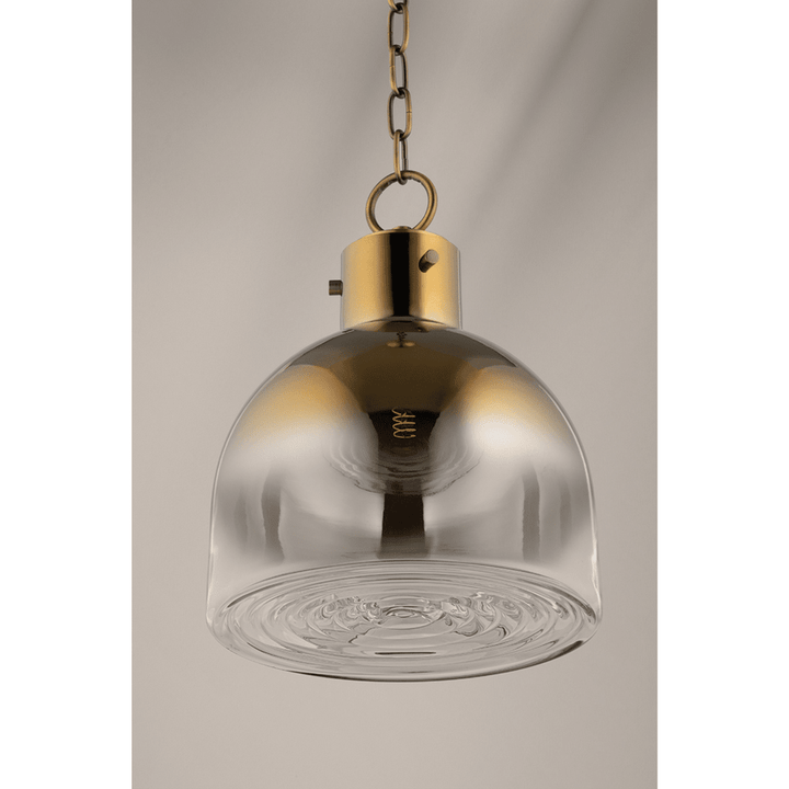 Beryl Glass Pendant Light - Brass Hudson Valley Lighting 6