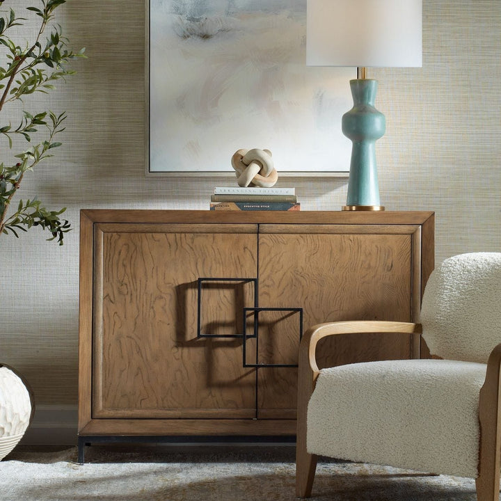 Paltrow Burl 2 Door Cabinet