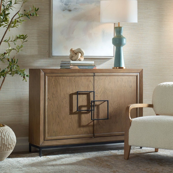 Paltrow Burl 2 Door Cabinet