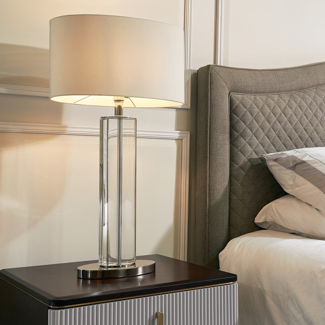 Lisle Tall Table Lamp - Nickel