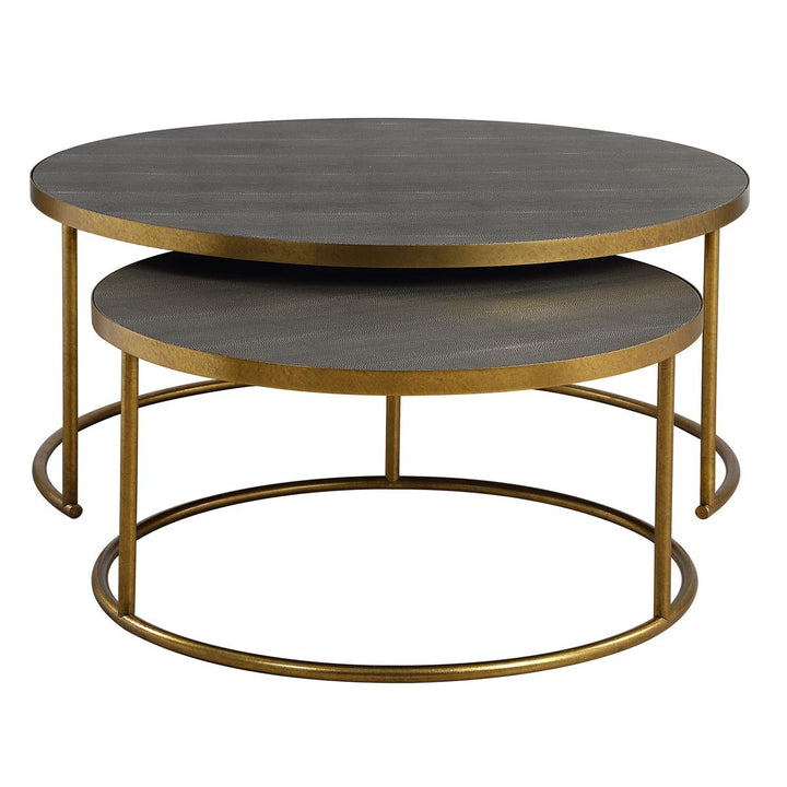 Aragon Set of 2 Nesting Coffee Tables - Grey