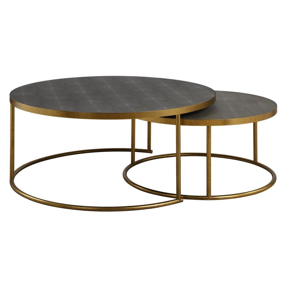 Aragon Set of 2 Nesting Coffee Tables - Grey