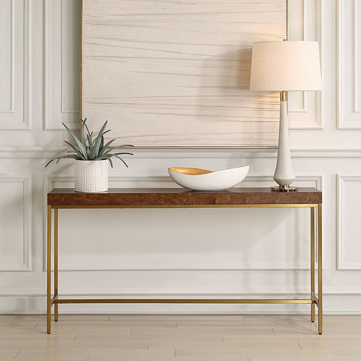 Moran Burl Console Table