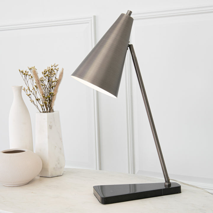 Henley Desk Lamp - Pewter