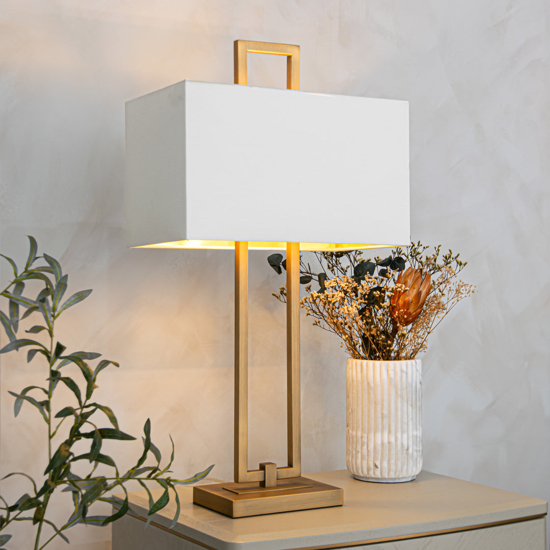 Danby Table Lamp -  Antique Brass