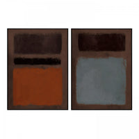 Gallery Interiors 'Reflecting ' Set of 2 Framed Wall Art - 90 x 120cm