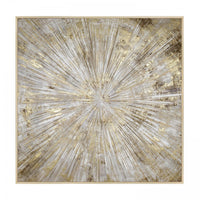 Gallery Interiors 'Starburst Flair ' Framed Wall Art - 100 x 100cm