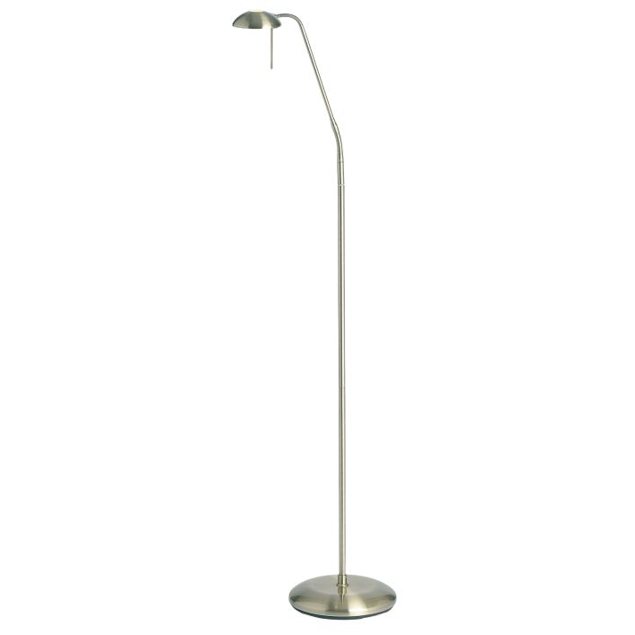 Gallery Interiors Hackney Floor Lamp Antique Brass