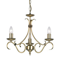 Olivia's Briana 3 Pendant Light in Antique Brass