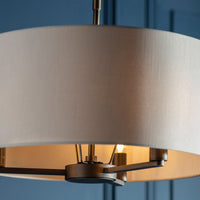 Olivia's Dani Pendant Large Light 3 in Antique Bronze