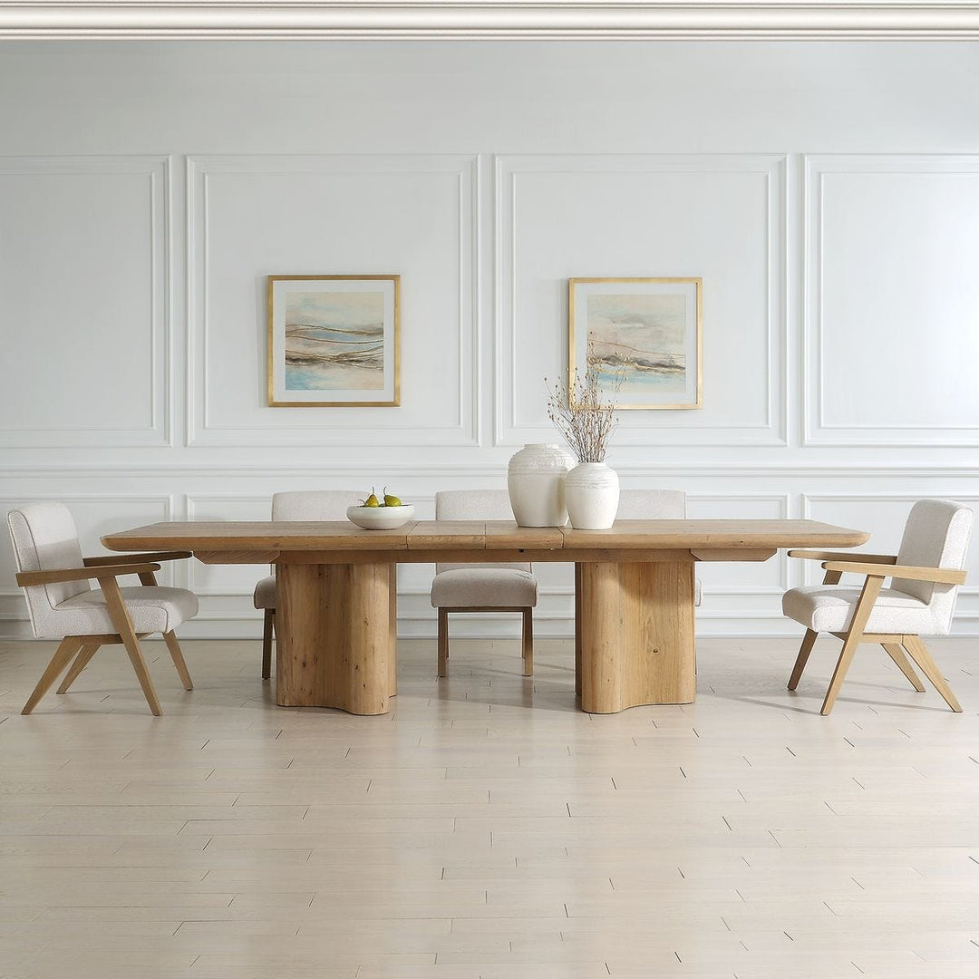 Cecelia Oak Extending Dining Table