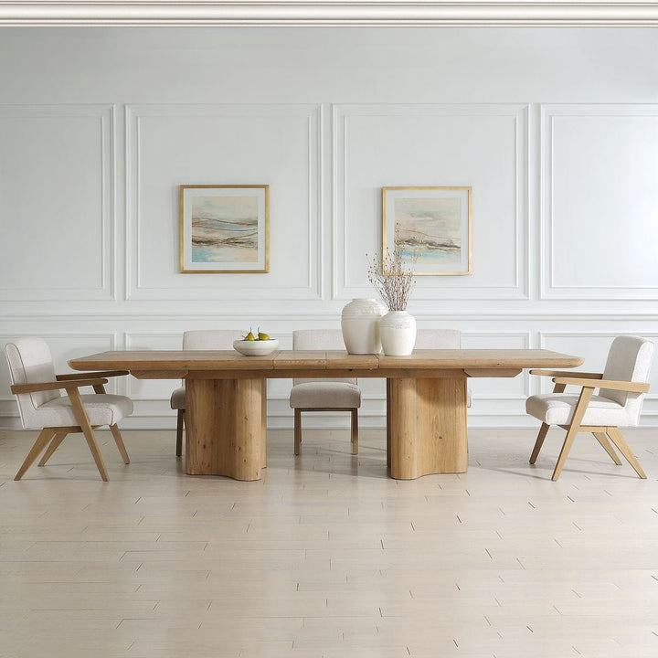 Cecelia Oak Extending Dining Table