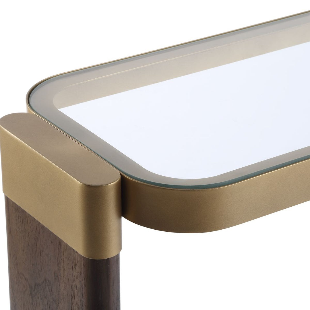 Ryles Glass Console Table