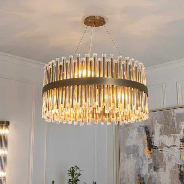 Colmar Chandelier - Antique Brass