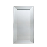 Gallery Interiors Ferrara Leaner Mirror in Silver