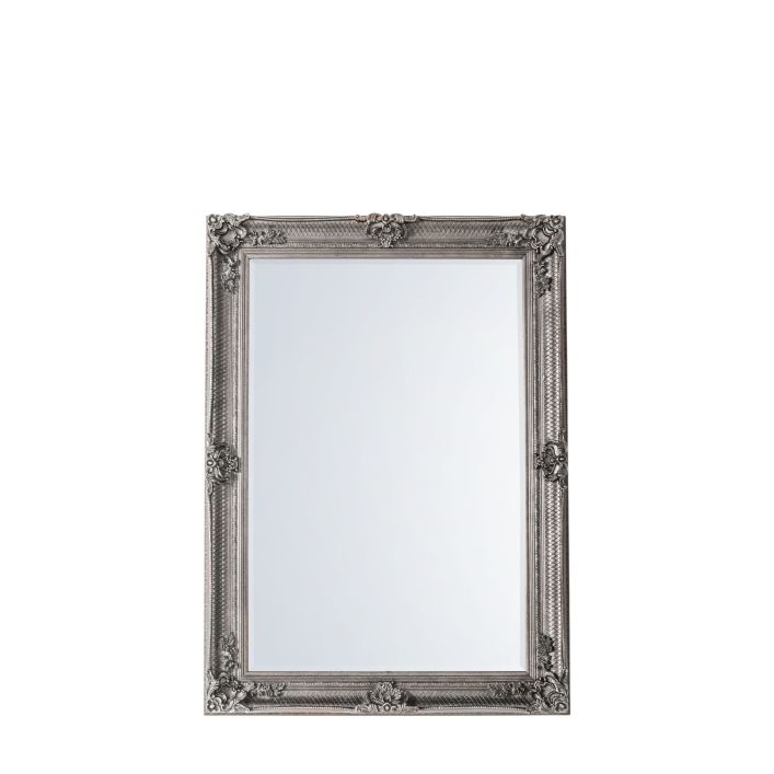 Gallery Interiors Abbey Rectangle Mirror in Silver
