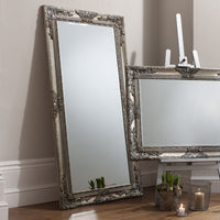 Gallery Interiors Hampshire Leaner Mirror Silver