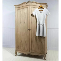 Gallery Interiors Chic 2 Door Weathered Wardrobe