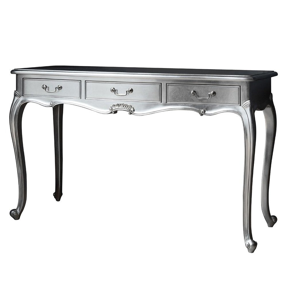 Gallery Interiors Chic Dressing Table in Silver