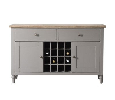 Gallery Interiors Cookham Large Sideboard in Grey