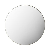 Gallery Interiors Hayle Round Mirror in Champagne