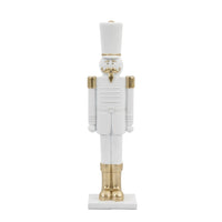 Gallery Interiors Nutcracker Soldier in White & Gold