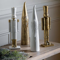 Gallery Interiors Nutcracker Soldier in White & Gold