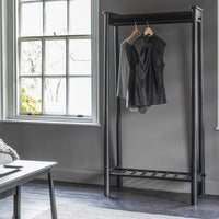 Gallery Interiors Walter Open Wardrobe in Black