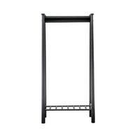 Gallery Interiors Walter Open Wardrobe in Black