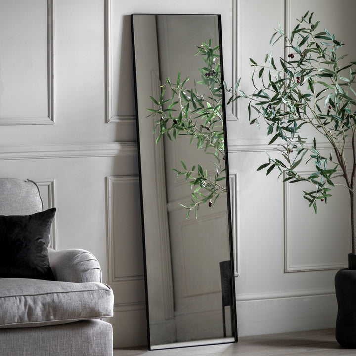 Hurston Leaner Mirror 170x50cm - Black
