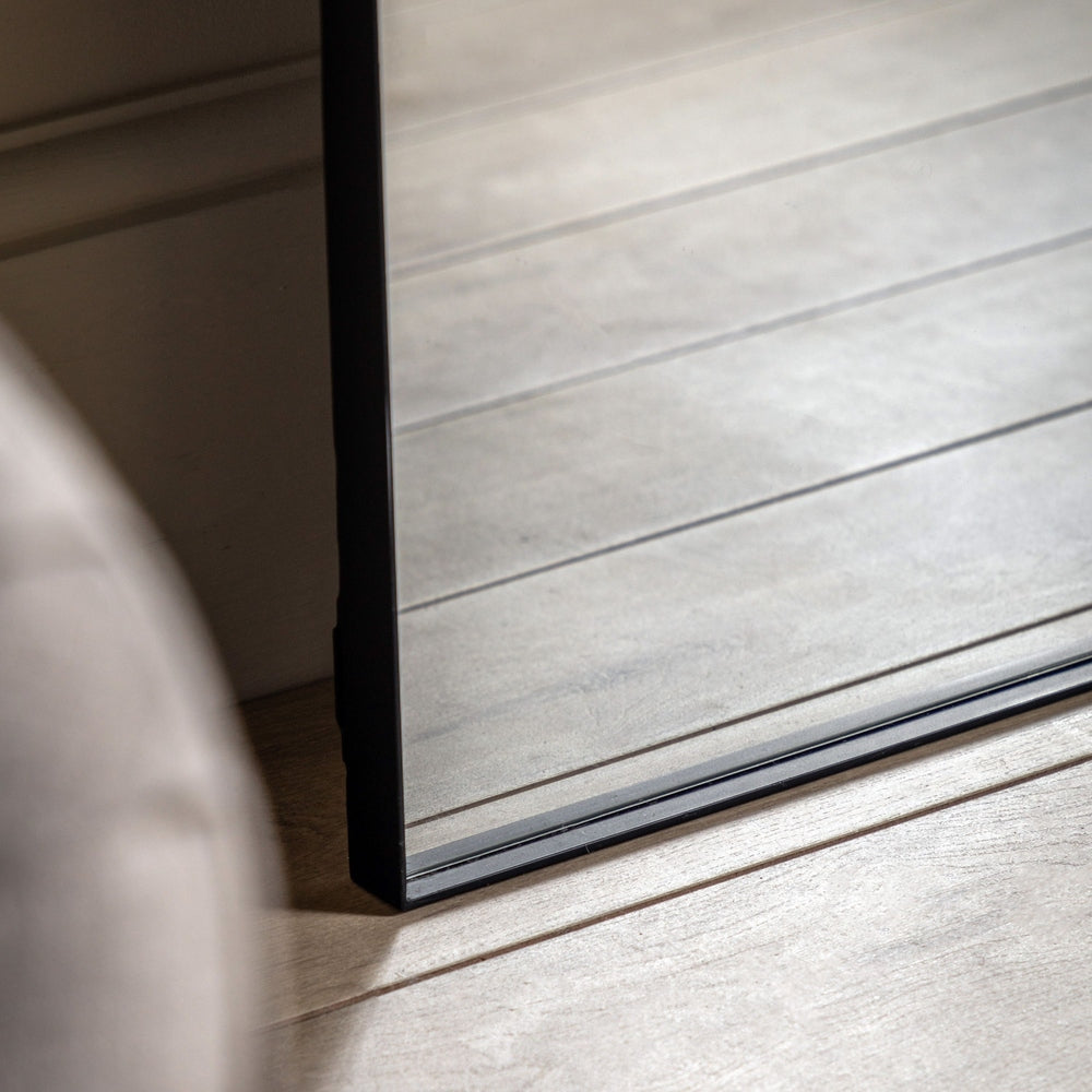 Hurston Leaner Mirror 170x50cm - Black