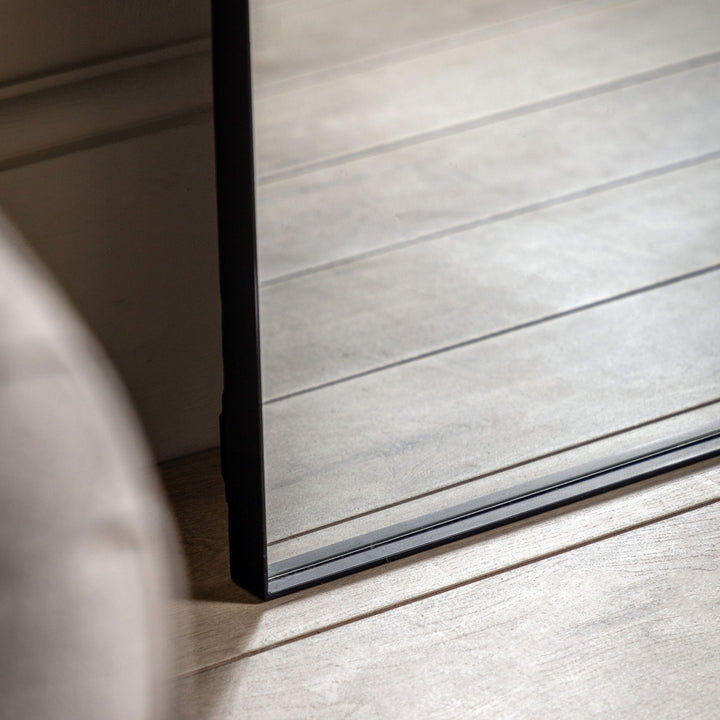 Hurston Leaner Mirror 170x50cm - Black