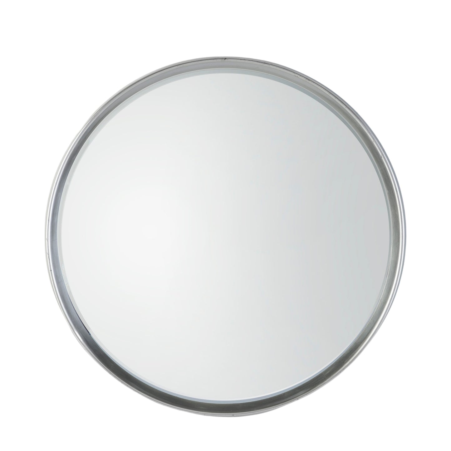Gallery Interiors Harvey Round Mirror in Silver