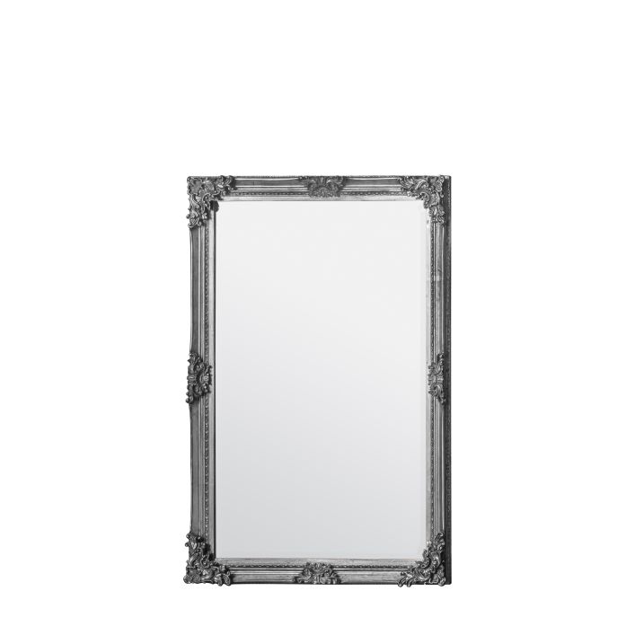 Gallery Interiors Fiennes Rectangle Mirror in Silver