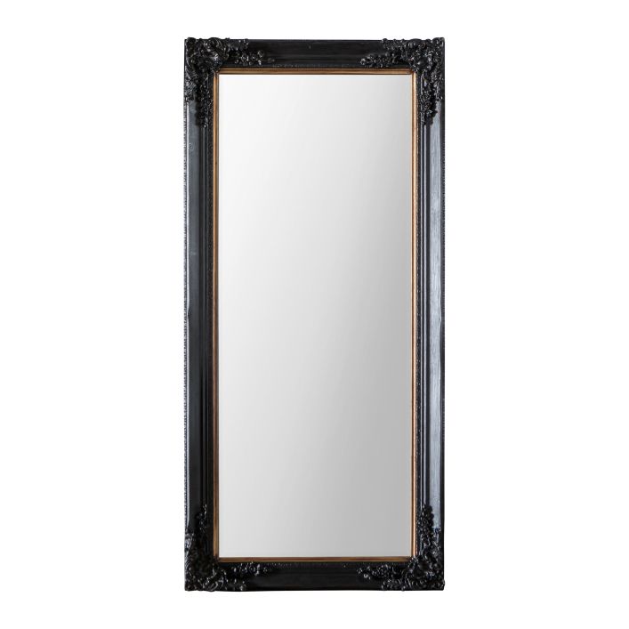  GalleryDS-Gallery Interiors Harrelson Leaner Mirror in Antique Black-Black 813 