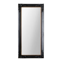 Gallery Interiors Harrelson Leaner Mirror in Antique Black