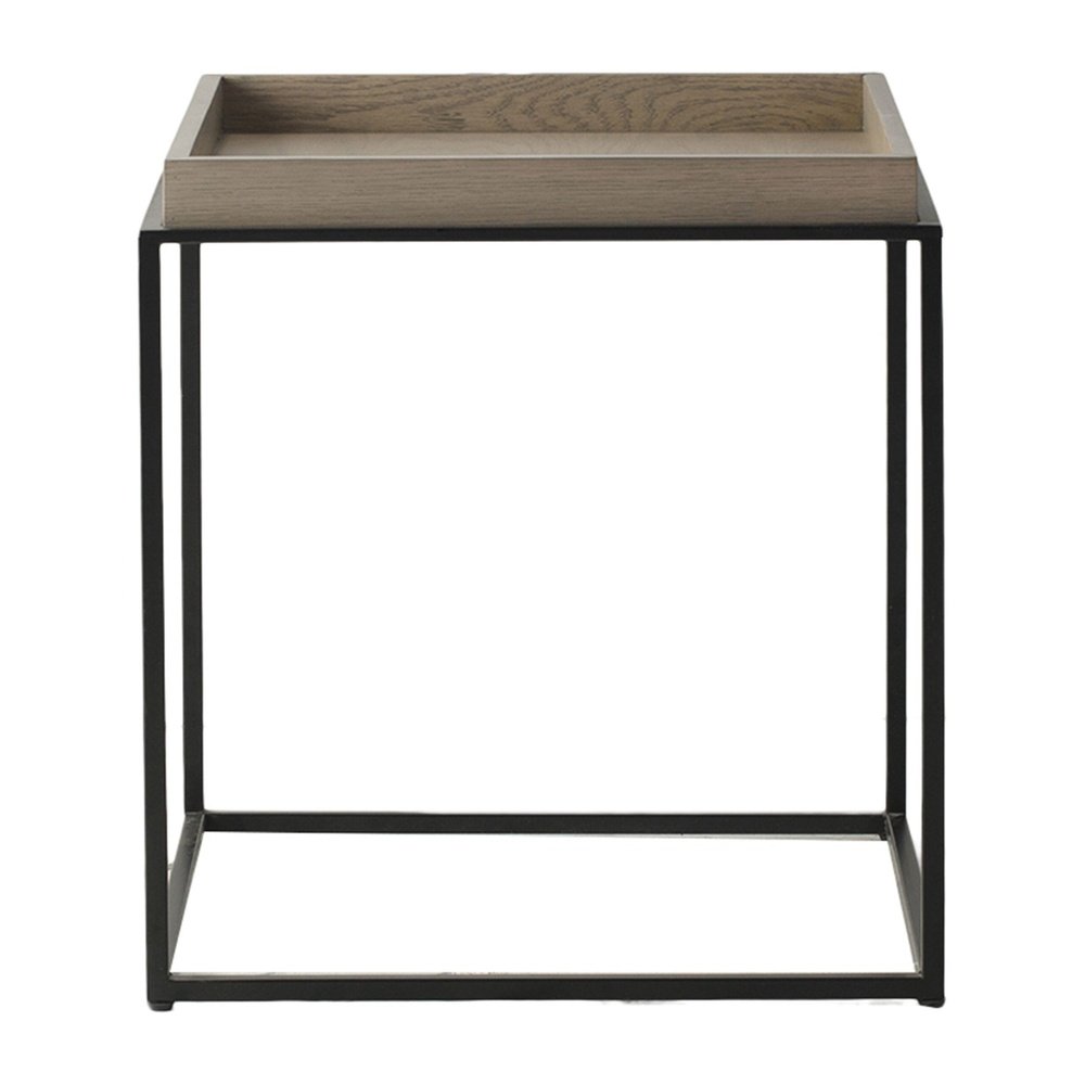 Gallery Interiors Forden Tray Side Table in Grey