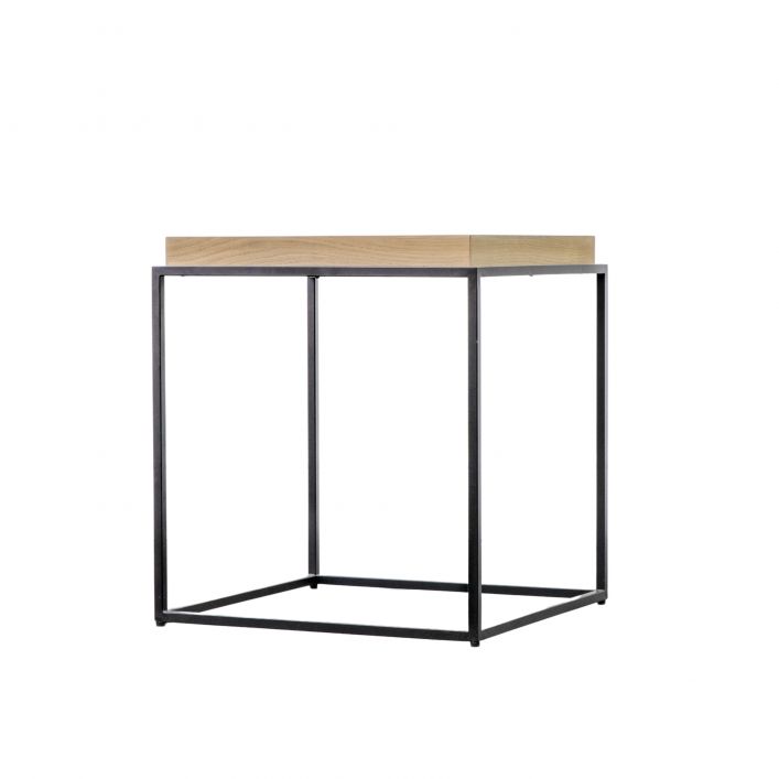  GalleryDirect-Gallery Interiors Forden Tray Side Table in Grey-Grey 357 