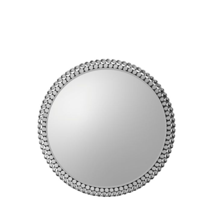  GalleryDirect-Gallery Interiors Fallon Round Mirror Large-Silver 765 
