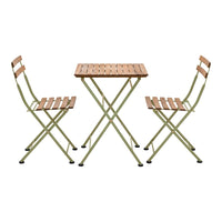 Gallery Interiors Outdoor Tondro Bistro Set Cedar