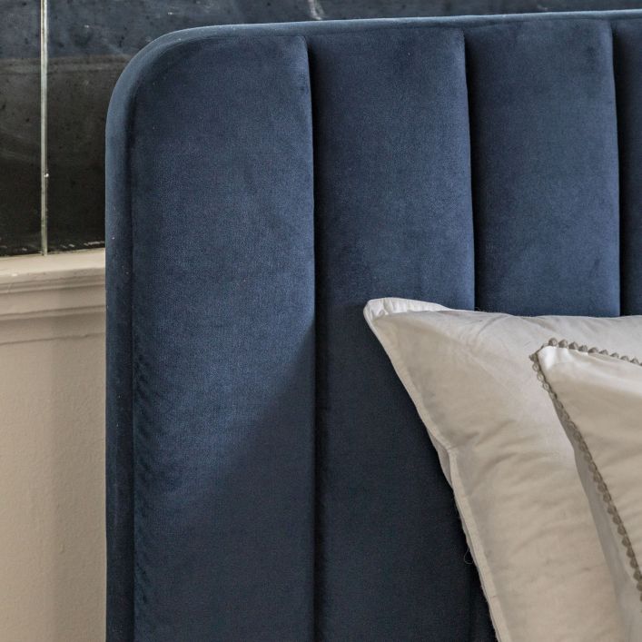 Gallery Interiors Kendra Bedstead in Indigo