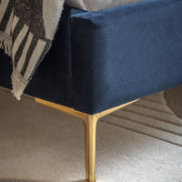 Gallery Interiors Kendra Bedstead in Indigo