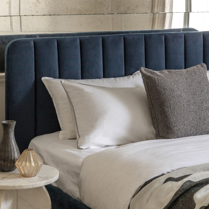 Gallery Interiors Kendra Bedstead in Indigo