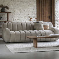 Gallery Interiors Cresta 3 Seater Sofa in Cream