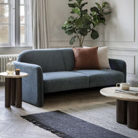 Gallery Interiors Magna 3 Seater Sofa Dusty in Blue