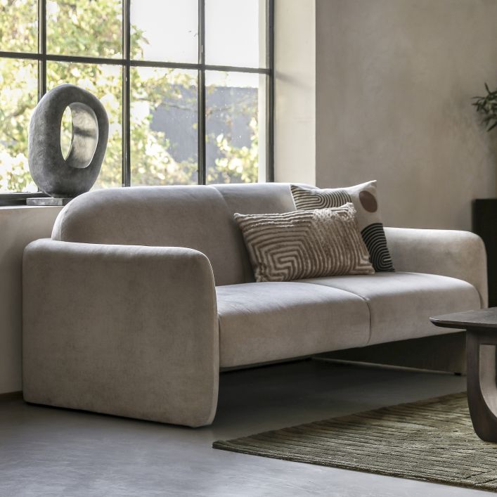 Gallery Interiors Magna 3 Seater Sofa in Cream