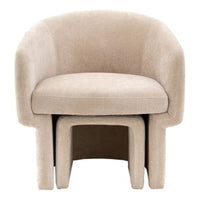 Gallery Interiors Alaska Armchair in Cream