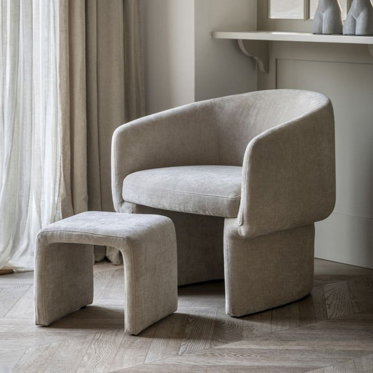 Gallery Interiors Alaska Armchair in Cream