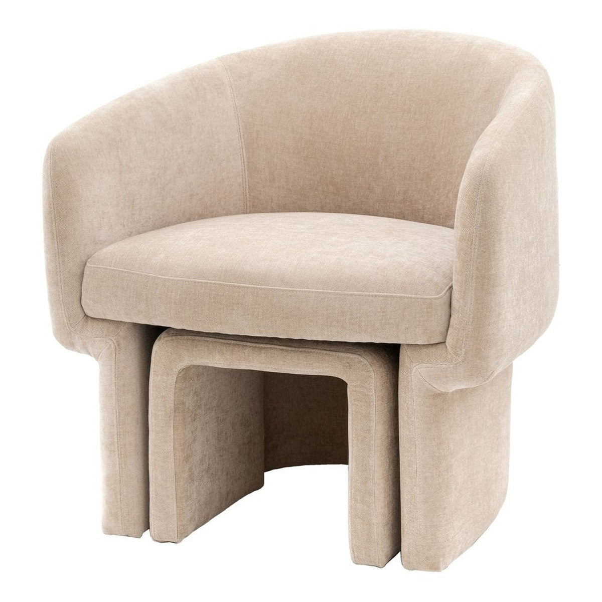 Gallery Interiors Alaska Armchair in Cream